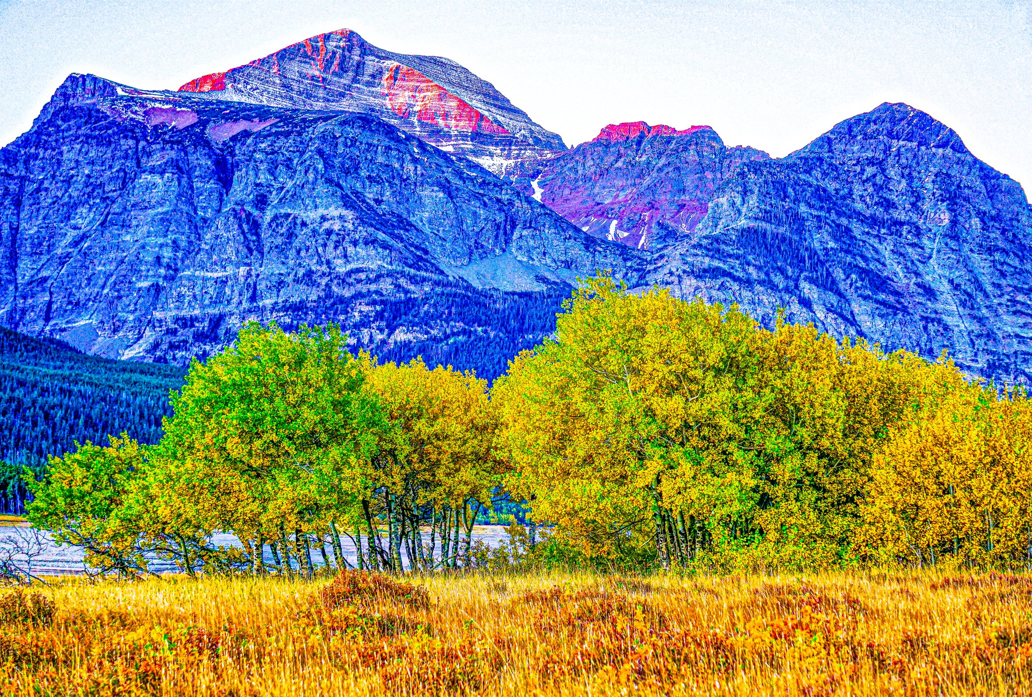 "Early Sunrise at Glacier National Park" III