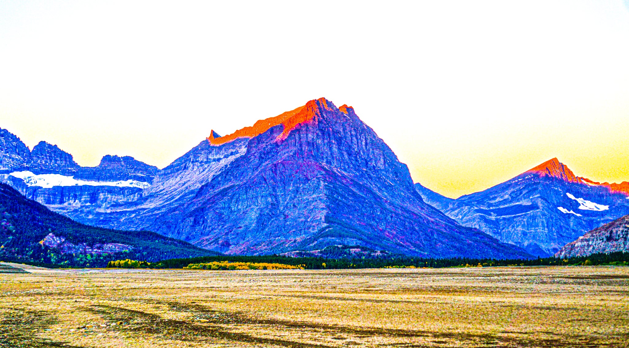 "Early Sunrise at Glacier National Park" IV